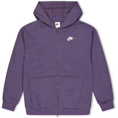 Nike - "Sportswear" Hoodie mit durchgehendem Reißverschluss für Mädchen (Trauben-Lila) Lila 11-12A / 146-152cm Nike - "Sportswear" Hoodie mit durchgehendem Reißverschluss für Mädchen (Trauben-Lila) Lila 11-12A / 146-152cm