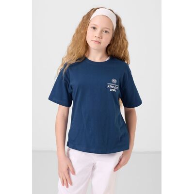 Tommy Life Relaxed T-Shirt mit Rundhalsausschnitt und Print Marineblau 11-12A / 146-152cm Tommy Life Relaxed T-Shirt mit Rundhalsausschnitt und Print Marineblau 11-12A / 146-152cm