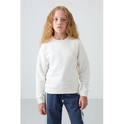 Tommy Life Sweatshirt aus Baumwollmischung Wollweiß 8-9A / 128-134cm Tommy Life Sweatshirt aus Baumwollmischung Wollweiß 8-9A / 128-134cm