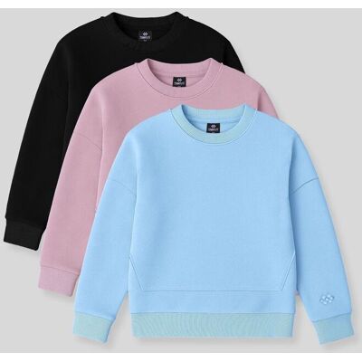 Tommy Life 2er-Pack gerippte Sweatshirts mit Rundhalsausschnitt Mehrfarbig 11-12A / 146-152cm Tommy Life 2er-Pack gerippte Sweatshirts mit Rundhalsausschnitt Mehrfarbig 11-12A / 146-152cm