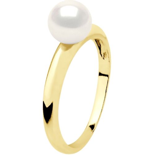 Ateliers Saint Germain Armreifring – Gelbgold – echte Süßwasser-Zuchtperle, rund 6–7 mm Gelb O 1/2