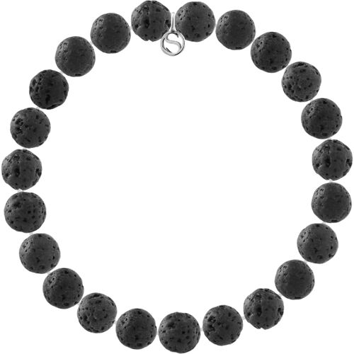 Rodney & Rolf Armband Silber Sterling 925 Meeresklippe Schwarz S