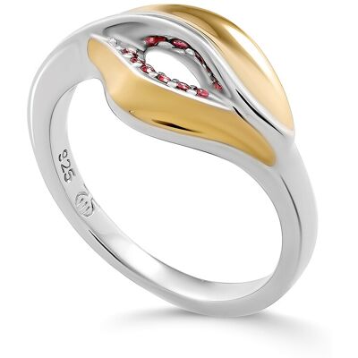 Orphelia 'Anet' Damen-Ring aus 925er Sterlingsilber – Silber/Gold ZR-7520/G Silber Gold NICHT Orphelia 'Anet' Damen-Ring aus 925er Sterlingsilber – Silber/Gold ZR-7520/G Silber Gold NICHT