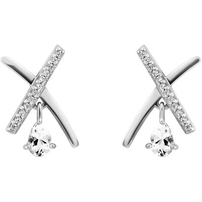 Orphelia 'Charlotte' Damen 925 Sterling Silber Ohrringe - Silber ZO-7580/W Silber Einheitsgröße Orphelia 'Charlotte' Damen 925 Sterling Silber Ohrringe - Silber ZO-7580/W Silber Einheitsgröße