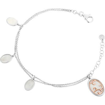 Orphelia 'Jarina' Damen-Armband aus 925er Sterlingsilber – Silber/Rosé ZA-7165 Silber und Roségold Einheitsgröße Orphelia 'Jarina' Damen-Armband aus 925er Sterlingsilber – Silber/Rosé ZA-7165 Silber und Roségold Einheitsgröße