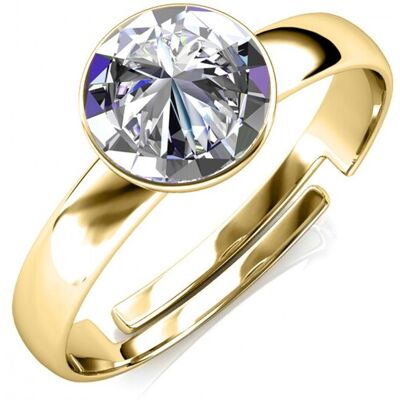 MYC Paris Acacia One Size Ring - Gold und Kristall Weiß & Gold L 1/2 MYC Paris Acacia One Size Ring - Gold und Kristall Weiß & Gold L 1/2