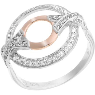 Orphelia Damen-Ring Sterling-Silber 925 – Silber/Rosé ZR-7095/1 Silber und Roségold NICHT Orphelia Damen-Ring Sterling-Silber 925 – Silber/Rosé ZR-7095/1 Silber und Roségold NICHT
