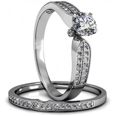 MYC Paris Kaiserin Ring - Silber und Kristall Weißsilber Q MYC Paris Kaiserin Ring - Silber und Kristall Weißsilber Q
