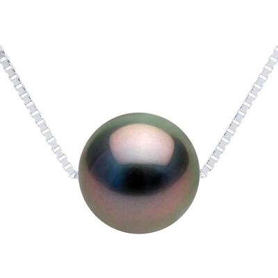 Ateliers Saint Germain Halskette echte Tahiti-Zuchtperle rund 9-10 mm Schwarz Einheitsgröße Ateliers Saint Germain Halskette echte Tahiti-Zuchtperle rund 9-10 mm Schwarz Einheitsgröße