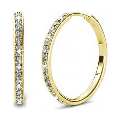 MYC Paris Schicke Ohrringe - Gold und Kristall Weiß & Gold Einheitsgröße MYC Paris Schicke Ohrringe - Gold und Kristall Weiß & Gold Einheitsgröße