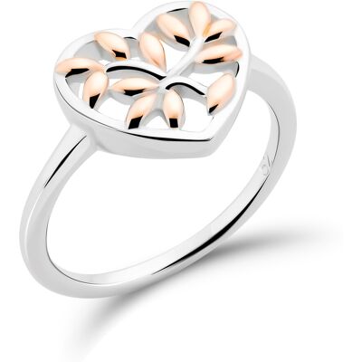 Orphelia Damen-Ring Sterling-Silber 925 – Silber/Rosé ZR-7474 Silber und Roségold K Orphelia Damen-Ring Sterling-Silber 925 – Silber/Rosé ZR-7474 Silber und Roségold K