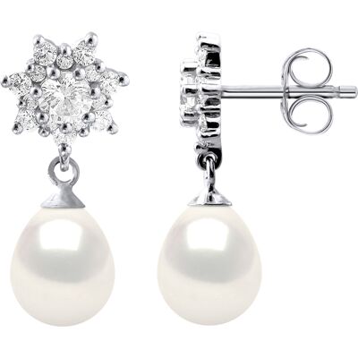 Diadema Ohrringe Hängeohrringe Süßwasserperlen 7-8mm Weiß Birnen Schmuck 925 Weiß Einheitsgröße Diadema Ohrringe Hängeohrringe Süßwasserperlen 7-8mm Weiß Birnen Schmuck 925 Weiß Einheitsgröße