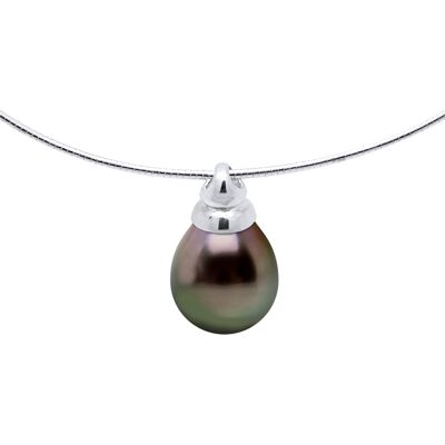 DIADEMA - Halskette - Omega - Tahiti-Perle - Silber Natürlich Einheitsgröße DIADEMA - Halskette - Omega - Tahiti-Perle - Silber Natürlich Einheitsgröße