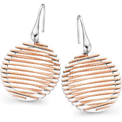 Orphelia 'Zelia' Damen 925 Sterling Silber Tropfohrringe - Silber/Rosé ZO-7180 Silber und Roségold Einheitsgröße Orphelia 'Zelia' Damen 925 Sterling Silber Tropfohrringe - Silber/Rosé ZO-7180 Silber und Roségold Einheitsgröße