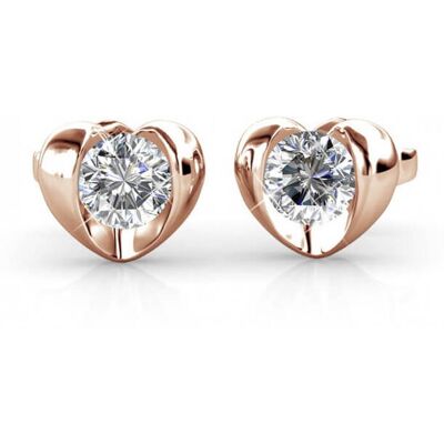 MYC Paris Simply Love Ohrringe - Rose Gold und Kristall Weiß- und Roségold Einheitsgröße MYC Paris Simply Love Ohrringe - Rose Gold und Kristall Weiß- und Roségold Einheitsgröße