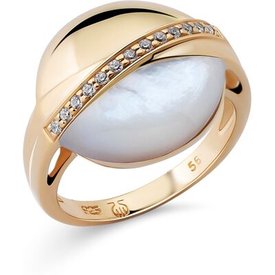 Orphelia Damen-Ring Sterling-Silber 925 – Gold ZR-7506/G Gold O 1/2 Orphelia Damen-Ring Sterling-Silber 925 – Gold ZR-7506/G Gold O 1/2