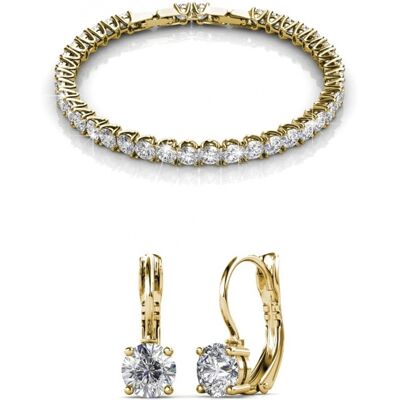 MYC Paris Rundes Venus-Set - Gold und Kristall Weiß & Gold Einheitsgröße MYC Paris Rundes Venus-Set - Gold und Kristall Weiß & Gold Einheitsgröße