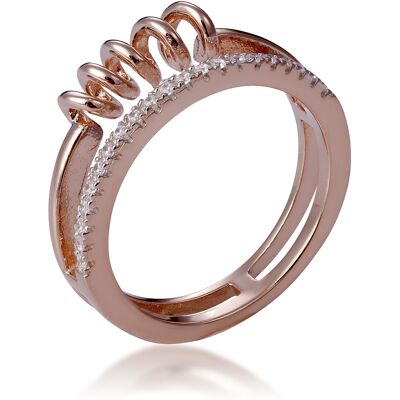 Orphelia Damen-Ring Sterling-Silber 925, Rosé, ZR-7438 Rose K Orphelia Damen-Ring Sterling-Silber 925, Rosé, ZR-7438 Rose K