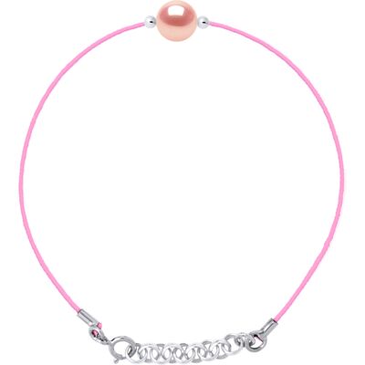 DIADEMA - Armband - Rosa Nylon - Süßwasserperle - Rosa Rosa Einheitsgröße DIADEMA - Armband - Rosa Nylon - Süßwasserperle - Rosa Rosa Einheitsgröße