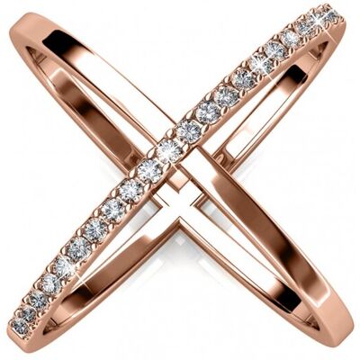 MYC Paris X Duo Ring - Roségold und Kristall Weiß- und Roségold L 1/2 MYC Paris X Duo Ring - Roségold und Kristall Weiß- und Roségold L 1/2
