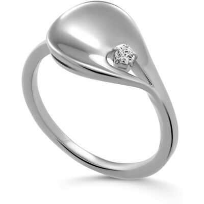 Orphelia 'Etoile' Damen-Ring aus 925er Sterlingsilber – Silber ZR-7524 Silber K Orphelia 'Etoile' Damen-Ring aus 925er Sterlingsilber – Silber ZR-7524 Silber K