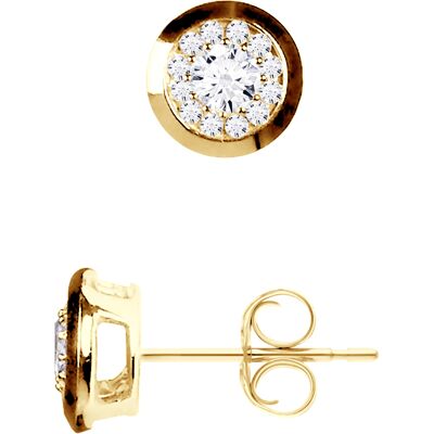 DIADEMA - Ohrringe mit Diamanten - Gelbgold Weiß Einheitsgröße DIADEMA - Ohrringe mit Diamanten - Gelbgold Weiß Einheitsgröße