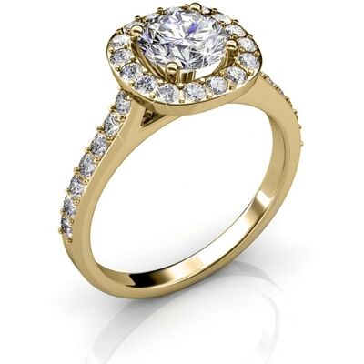 MYC Paris Kuscheliger Ring - Gold und Kristall Weiß & Gold L 1/2 MYC Paris Kuscheliger Ring - Gold und Kristall Weiß & Gold L 1/2