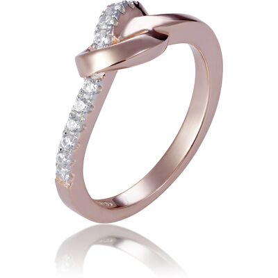 Orphelia Damen-Ring Sterling-Silber 925, Rosé, ZR-7463 Rose L Orphelia Damen-Ring Sterling-Silber 925, Rosé, ZR-7463 Rose L