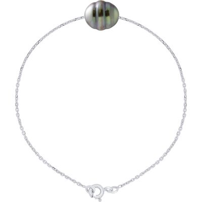 Ateliers Saint Germain Armband echte Tahiti-Zuchtperle, eingekreist, 10–11 mm Silber Einheitsgröße Ateliers Saint Germain Armband echte Tahiti-Zuchtperle, eingekreist, 10–11 mm Silber Einheitsgröße