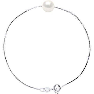 DIADEMA - Armband - Echte Süßwasserperlen in Weißgold Weiß Einheitsgröße DIADEMA - Armband - Echte Süßwasserperlen in Weißgold Weiß Einheitsgröße