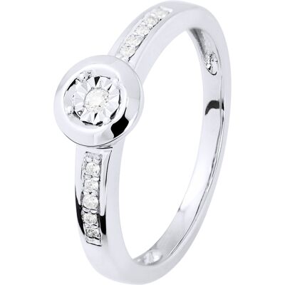 Diadema Diamant Solitär unterstützt 0,070 Cts Illusion 1 Ct Weißgold Weiß NICHT Diadema Diamant Solitär unterstützt 0,070 Cts Illusion 1 Ct Weißgold Weiß NICHT
