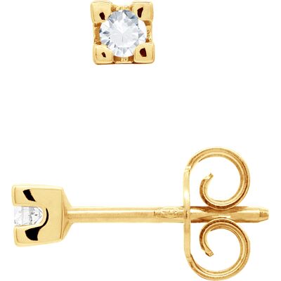 DIADEMA - Ohrringe - Diamanten - Gelbgold Weiß Einheitsgröße DIADEMA - Ohrringe - Diamanten - Gelbgold Weiß Einheitsgröße