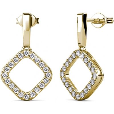 MYC Paris Irina Ohrringe - Gold und Kristall Weiß & Gold Einheitsgröße MYC Paris Irina Ohrringe - Gold und Kristall Weiß & Gold Einheitsgröße