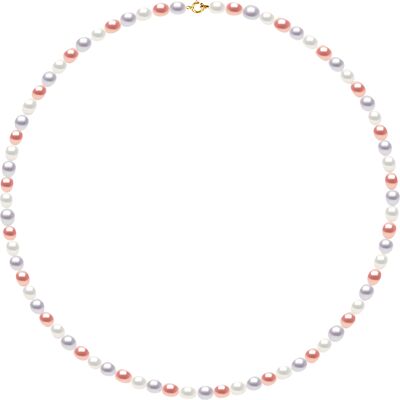 DIADEMA - Halskette - Echte Süßwasserperlen - Pastellfarben - Gelbgold Mehrfarben Einheitsgröße DIADEMA - Halskette - Echte Süßwasserperlen - Pastellfarben - Gelbgold Mehrfarben Einheitsgröße
