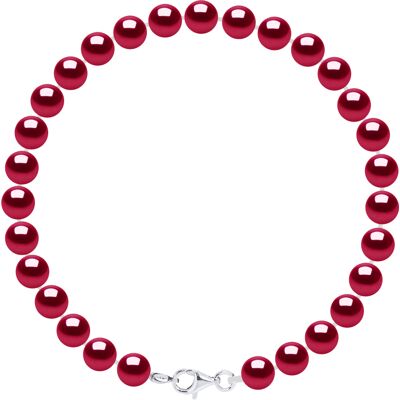 Ateliers Saint Germain Armband aus echten Süßwasser-Zuchtperlen rund 6-7 mm Kirsche Einheitsgröße Ateliers Saint Germain Armband aus echten Süßwasser-Zuchtperlen rund 6-7 mm Kirsche Einheitsgröße