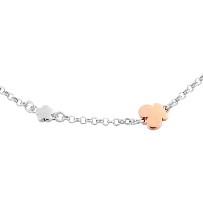Orphelia 'Lorelei' Armband aus 925er Sterlingsilber für Damen – Silber/Rosé ZA-7386 Silber und Roségold Einheitsgröße Orphelia 'Lorelei' Armband aus 925er Sterlingsilber für Damen – Silber/Rosé ZA-7386 Silber und Roségold Einheitsgröße