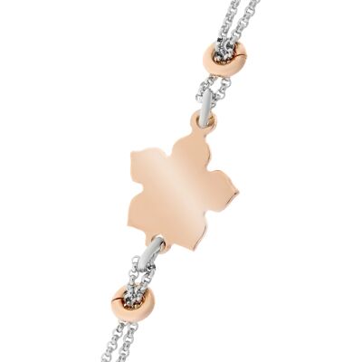 Orphelia 'Dilara' Damen-Armband aus 925er Sterlingsilber – Silber/Rosé ZA-7184 Silber und Roségold Einheitsgröße Orphelia 'Dilara' Damen-Armband aus 925er Sterlingsilber – Silber/Rosé ZA-7184 Silber und Roségold Einheitsgröße