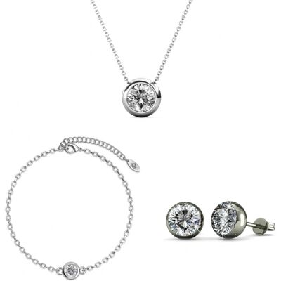 MYC Paris Mond und Geburtsstein-Sets - Silber und Kristall Weißsilber Einheitsgröße MYC Paris Mond und Geburtsstein-Sets - Silber und Kristall Weißsilber Einheitsgröße