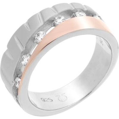 Orphelia Damen-Ring Sterling-Silber 925 – Silber/Rosé ZR-7093 Silber und Roségold O 1/2 Orphelia Damen-Ring Sterling-Silber 925 – Silber/Rosé ZR-7093 Silber und Roségold O 1/2