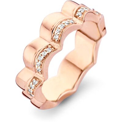 Orphelia Damen-Ring Sterling-Silber 925, Rosé ZR-7127/RG Rose K Orphelia Damen-Ring Sterling-Silber 925, Rosé ZR-7127/RG Rose K