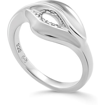 Orphelia 'Anet' Damen-Ring aus 925er Sterlingsilber – Silber ZR-7520 Silber K Orphelia 'Anet' Damen-Ring aus 925er Sterlingsilber – Silber ZR-7520 Silber K