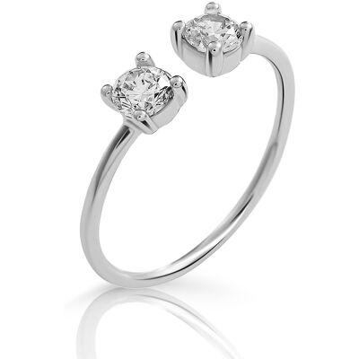 Orphelia 'Twinkle' Damen-Ring aus 925er Sterlingsilber – Silber ZR-7532 Silber Q Orphelia 'Twinkle' Damen-Ring aus 925er Sterlingsilber – Silber ZR-7532 Silber Q