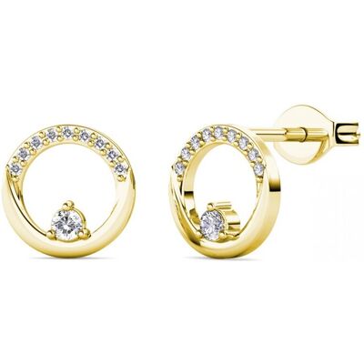 MYC Paris Clarine Ohrringe - Gold und Kristall Weiß & Gold Einheitsgröße MYC Paris Clarine Ohrringe - Gold und Kristall Weiß & Gold Einheitsgröße