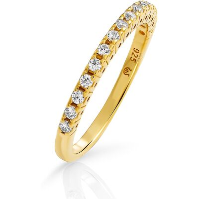 Orphelia 'Claire' Damen-Ring aus 925er Sterlingsilber – Gold ZR-7539/G Gold L Orphelia 'Claire' Damen-Ring aus 925er Sterlingsilber – Gold ZR-7539/G Gold L