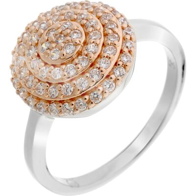 Orphelia Damen-Ring Sterling-Silber 925 – Silber/Rosé ZR-7120 Silber und Roségold K Orphelia Damen-Ring Sterling-Silber 925 – Silber/Rosé ZR-7120 Silber und Roségold K