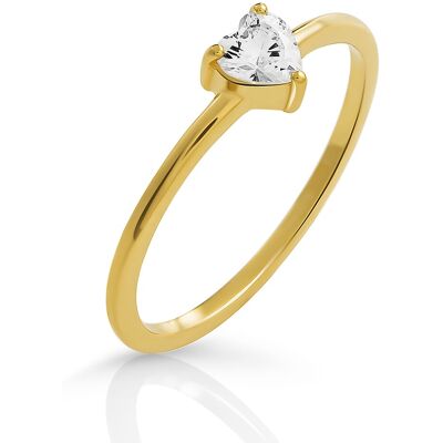 Orphelia „Love“ Damen-Ring aus 925er Sterlingsilber – Gold ZR-7531/G Gold NICHT Orphelia „Love“ Damen-Ring aus 925er Sterlingsilber – Gold ZR-7531/G Gold NICHT