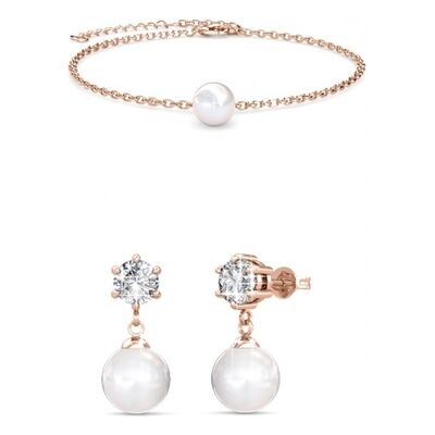 MYC Paris Pauline Kristall Perlen Set - Rose Gold und Kristall Weiß- und Roségold Einheitsgröße MYC Paris Pauline Kristall Perlen Set - Rose Gold und Kristall Weiß- und Roségold Einheitsgröße