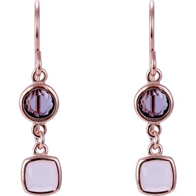 Orphelia 'Fawn' Damen 925 Sterling Silber Drops Ohrringe - Rose ZO-7410 Rose Einheitsgröße Orphelia 'Fawn' Damen 925 Sterling Silber Drops Ohrringe - Rose ZO-7410 Rose Einheitsgröße