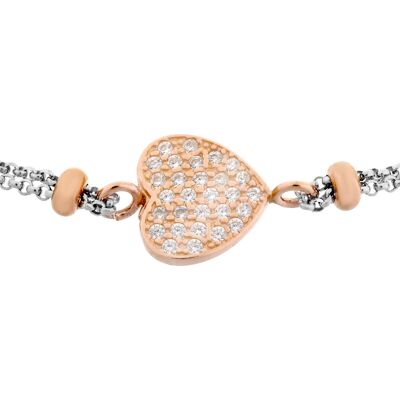 Orphelia Damen-Armband aus 925er Sterlingsilber – Silber/Rosé ZA-7195 Silber und Roségold Einheitsgröße Orphelia Damen-Armband aus 925er Sterlingsilber – Silber/Rosé ZA-7195 Silber und Roségold Einheitsgröße