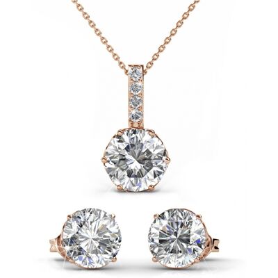 MYC Paris Kristine Set - Rose Gold und Kristall Weiß- und Roségold Einheitsgröße MYC Paris Kristine Set - Rose Gold und Kristall Weiß- und Roségold Einheitsgröße